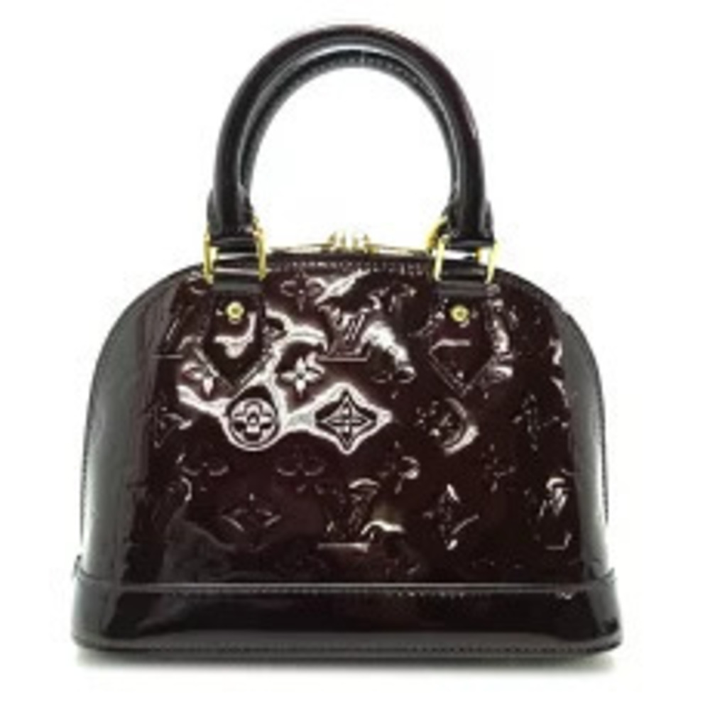 Louis Vuitton Handbag Vernis Amarante Monogram Purple Alma Purple